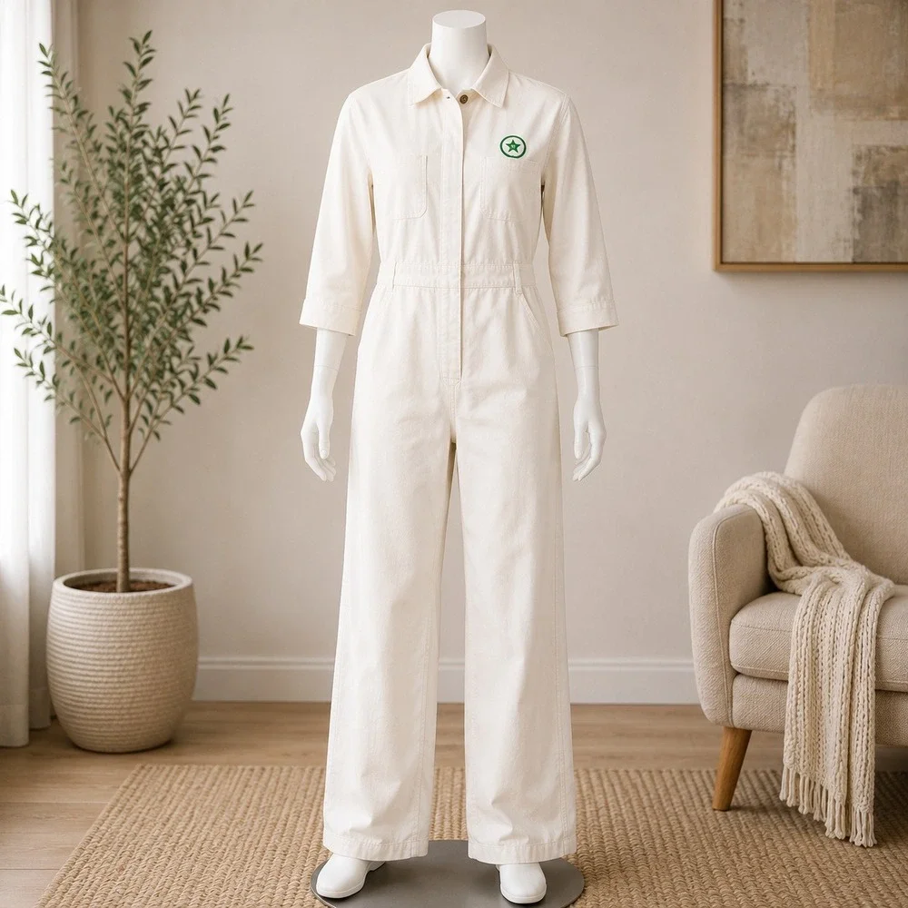 Big Mac Saudia Coveralls Mens 36R White Vintage Herringbone Twill Jumpsuit